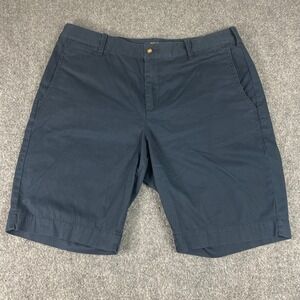 Polo‎ Ralph Lauren Shorts Size 14 Blue Solid Chino Casual Walking Women's